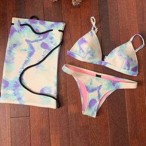 Authentic Triangl Tie Dye Swimsuit Set